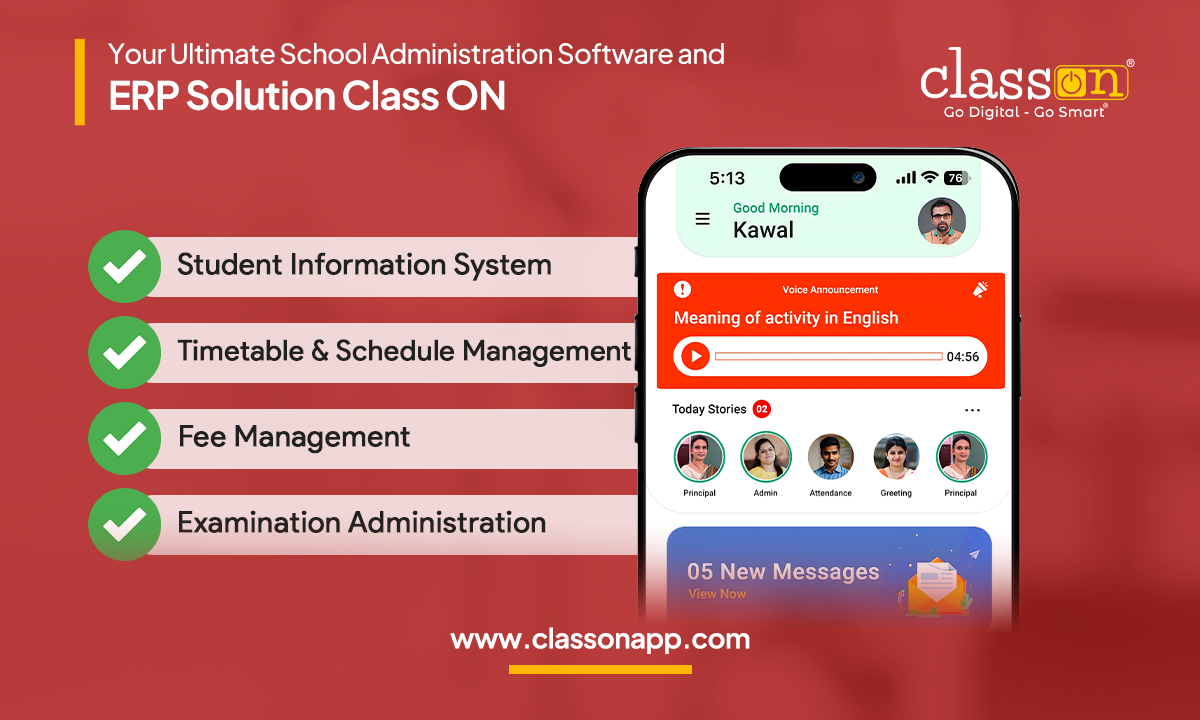 School Administration Software and ERP Solution Class ON